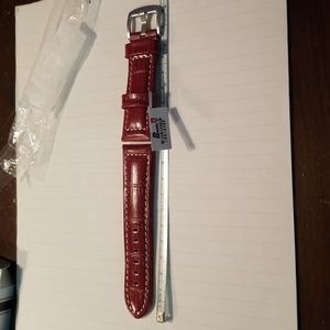 Banda Genuine Leather Watch Band. Brown 24mm Pastel Gator